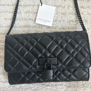Kurt Geiger Quilted Black Crossbody Bag